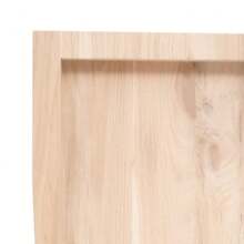 vidaXL Étagère murale 80x30x(2-4) cm bois de chêne massif non traité - Tabac - Voir 7