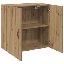 vidaXL Mueble mural madera artesanal 60 x 31 x 60 cm madera de ingeniería - Marrón - Ver 5