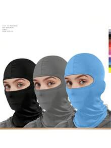 POLASUP 1 st söt rosa ros andningsbar cykelbalaklava, lätt, enkel att rengöra, dubbelt sydd, lämplig för utomhuscykling, motorcykelåkning, vintersporter, vattensporter, solskydd, tygmaterial: spandex, andningsbar, stretchig - Multifärgad - Visa 8