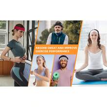 8PCS Summer-Exclusive Non Slip Sports Elastic Soft Running Fashion Headbands Absorb Sweat For Women & Men Working Out, Travel Workout Hair Band Running Hair Accessories Yoga Head Scarf Sport Sweatband - Multicolor - View 8