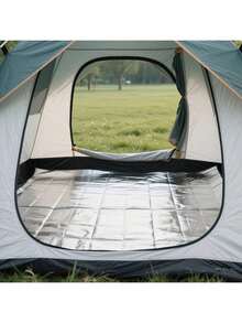 1pc Featuring A Dual-Layer Aluminum Foil Design, This Mat Provides Superior Thermal Reflection On Both Sides-Keeping Body Heat In And Ground Cold Out. Whether Placed Under A Sleeping Bag Or Used As A Picnic Blanket, It Effectively Blocks Moisture, Dampness, And Cold Transfer For A Warmer, Drier Rest In Any Weather - Multicolor - View 8