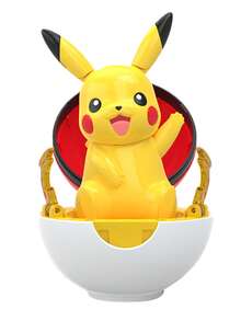 1pc Authentic Pokemon Toy: Charmander, Venusaur, Eevee, Meowth, Squirtle, Pikachu With PokeBall, Transformable Action Figure, Collectible Toy, Anime Character Model, Gift With Original Box. - Multicolor - View 7