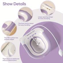 Collapsible Sitz Bath For Women – Portable Perineal Care Basin, Postpartum Recovery & Hemorrhoid Relief Soak Tub, Foldable Travel Personal Hygiene, Post Surgery Care Basin, Herbal Steam & Warm Water Therapy, Anti-Splash Design For Bathroom & Bedside Use, Ideal For Pregnant Women, New Moms,Perfect For Mother's Day, Thanksgiving & Postpartum Essential - Multicolor - View 7