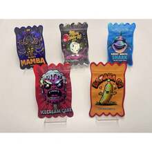 100pcs 3.5g Mylar Bags |   Exotic, Gift, Storage, Ziplock, Party Packs, Zipper, Resealable Bags |   Suitable For Christmas, Halloween, Event Party |   Style 96, Made Of Polypropylene - 200件 - 查看 5