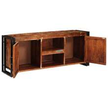 vidaXL Mobile TV Multicolore 120 x 30 x 50 cm Legno massello riciclato - Multicolore - Visualizzare 4