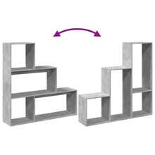 vidaXL Étagère separado de pieza 3 ebenex gris beton 123x29x123 cm - Gris - Ver 8