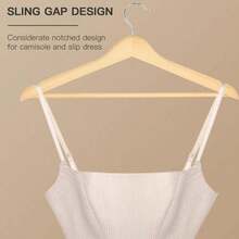 5个实木衣架，多功能西装衣架、浴袍衣架、连衣裙衣架，防滑设计，适用于衣柜、卧室衣物收纳，专供实体店使用，防滑凹槽设计 - 彩色 - 查看 6