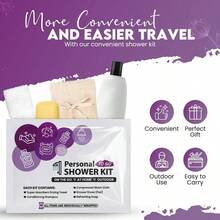 Compact Personal Shower Kit To - Gou2013 Your Hygiene Companion Travel, Gym, Camping Shower On Go Shampoo, Soap, Towel. All In One 1 - 1 - View 6