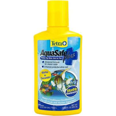 AquaSafe Plus Acondicionador para Aclarar el Agua de Pecera y/o Acuario Contiene 250 Mililítros,39519933