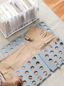 衬衫折叠板、衣物收纳折叠板、收纳整理架、卧室收纳、装饰风格、家用收纳工具、房间装饰、家居装饰 - 彩色 - 查看 4