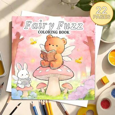 Mushroom Nook Vistas: A Coloring Elegy Of Cherry Blossom Fairy Critter Tenderness,(22-Page Upgraded Thick Paper) Coloring Book, Valentine's Day, Birthday, And Other Festivals. Painting And School Supplies, Books, Coloring Books, Halloween, Back-To-School Gifts, Colorful Books, Adults, Christmas Gifts, Art Supplies, Art Supplies, DIY Creative Leisure, Graffiti Art Books.