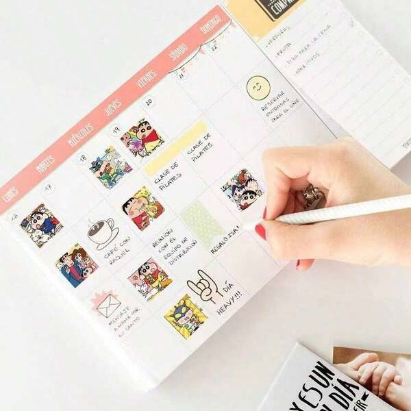 500 miếng dán trang trí hình hoạt hình Crayon Shin-Chan dễ thương, dán kín, dán màng tự dính, miếng dán DIY sáng tạo.