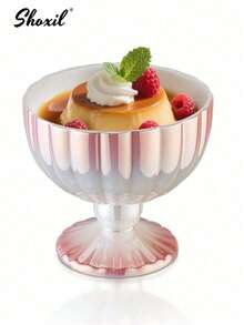 shoxil 1pc Dessert Bowl, Snacks Cup, Fruit Tray, Serving Plate, Mermaid Shaped Dish Bowl, Ice Cream Cup For Trifle Parfait Sundae And Nuts, Home/Kitchen/Office - Dessert Cup - View 5