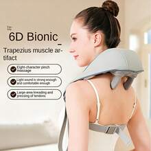 AXH. Intelligent Neck Massager, Shoulder & Neck Heating Massager - Grey - View 2