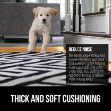 Almohadilla para Alfombra de Fieltro y Caucho Natural, 1 8 de Grosor, Acolchado Protector de 5x7 pies para alfombras Debajo de la Zona, Antideslizante Antideslizante - 0x5Rectangular18Grueso - Ver 3