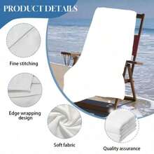 P-Princess-M-Mononokes Microfiber Blanket Quick Drying Beach Towels Oversized Printing Super Absorbent Pool Towel Blanket.Jpg - White - View 2