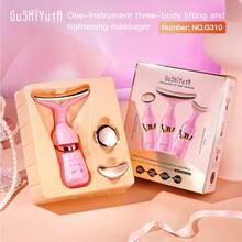 3 In 1 Facial Lifting Device Neck Facial Eye Massage Face Slimmer EMS Beauty Skin Tightening Wrinkle Anti Face Massager - 彩色 - 查看 16