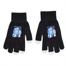 1pc K-Pop Witch Hunter Anime Fingerless Touchscreen Gloves, Cute Unisex Autumn/Winter Accessory