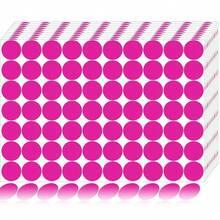1400 PCS Dot Stickers Pink 3/4 Inch Round Color Coding Labels Polka Circle Dot Label Sticker For Office,Classroom,Papers Etc - 粉紅色/1400個 - 查看 1