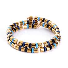 1条时尚奢华合金手链，适合女士佩戴，情侣手链，日常搭配，情人节、母亲节礼物、生日珠宝礼物 - 款式 1 - 查看 9