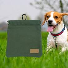 Outdoor Dog Walking Pet Snack Bag, Waterproof Canvas Dog Poop Bag Dispenser With Elastic Clip, Dog Food Bag - Multicolor - View 15