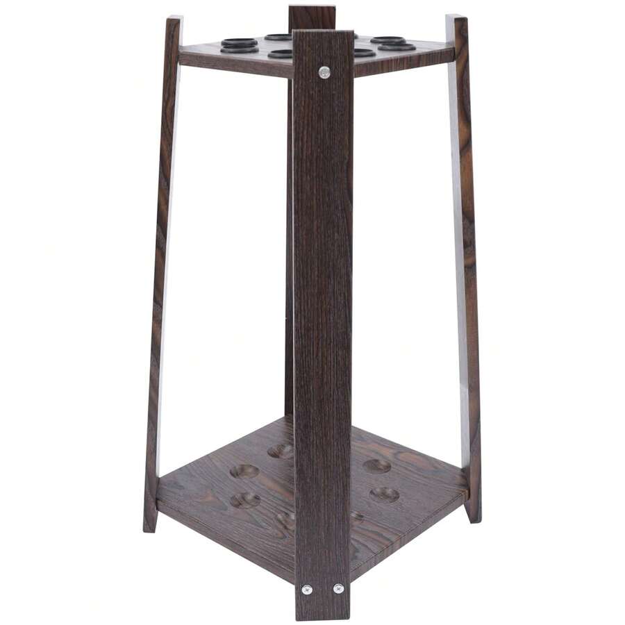 ZhdnBhnos Pool Stick Holder, Pool Cue Rack, Billiards Pool Cue Rack Oak Solid Wooden Holds  Cues And Pool Table Accessories Organizer With Chalk Cone Holder For Game Room Club Or Men Cave - Variant,7 - View 1