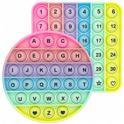 Juguetes para los dedos para aprender letras y números, juego de ortografía con burbujas que explotan, herramienta de enseñanza del abecedario, juguete educativo, artículos de papelería, regalo para niños, suministros escolares para el regreso a clases