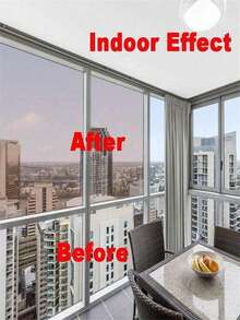 One-Way Privacy Window Film, Glass Window Tint, Suitable For Home & Office Windows, Heat Insulation, Anti-UV, Reflective - Reflective Window Film - View 5