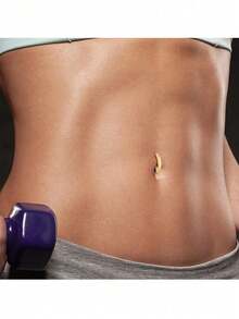 1pc 925 Sterling Silver Navel Ring, Belly Button Piercing Jewelry