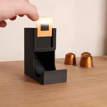 Coffee Capsule Organizer With Label Slots - Vertical Space-Saving Pod Dispenser, Durable Plastic Holder For Kitchen Countertop - Multicolor - View 7