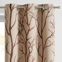 VCNY Home - Curtains, Blackout Window Panels With Grommet Top, Chic Home Decor (FKingdom Taupe, 40\ X 63\) - 灰褐色 - 查看 4