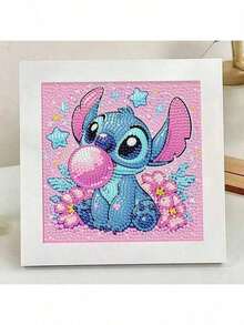 Disney Diamond Painting Kit, Includes Tools, Handmade DIY Relaxing Art Decor Gift, Suitable For Valentine's Day, Thanksgiving Gift (Contains Canvas, Diamonds, Tool Set And White Plastic Frame) - Multicolor - View 5
