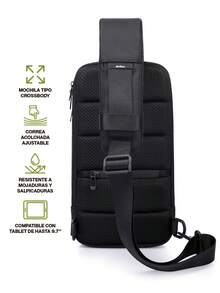 Hikeo Waterproof 9.7" Tablet Crossbody Bag - Black - View 2