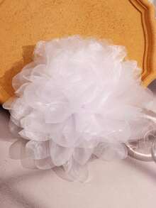 Ghim cài áo hình hoa lớn, thanh lịch, kiểu dáng retro, màu trơn, làm từ vải chiffon, kích thước 23cm, thích hợp để trang trí váy dạ hội, vest, váy cưới hoặc bikini. - Nhiều màu - Xem 19