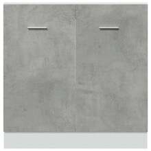 vidaXL Meuble sous-évier "Lyon" Gris béton 80 x 46 x 81,5 cm Bois d'ingénierie - Gris - Voir 6