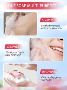 精油皂 100克/块，用于提亮肤色、控油、清洁面部和身体，泡沫丰富，深层清洁，使皮肤更光滑，手工精油皂。 - 彩色 - 查看 5