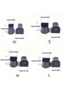 1 Pair Black Plastic High Heels Heel Covers, Noise Reducing Anti-Slip Heel Covers, Fine High Heels Protective Covers - Black - View 4