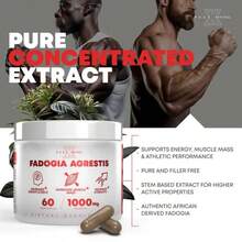 Peak Revival-X Vegan Testosterone Booster - 1000mg Fadogia Agrestis For Men | Muscle Growth, Strength & Natural Energy - 2 - Xem 5
