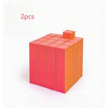3D打印模块化艺术减压立方体 - 专注力训练辅助工具及雕塑，渐变色或纯色可选（适合青少年），14岁以上人群适用的疗愈性拼搭玩具 - 彩色 - 查看 9