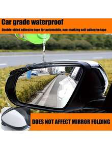 2pcs Car Rearview Mirror Silicone Rain Cover, Essential For Rainy Days, Windshield Protector, Compact Design, Practical Solution, Durable Material, Weather-Resistant, Rearview Mirror Accessories, Mirror Protective Film, For Car Owners - Multicolor - View 5