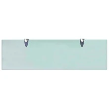 vidaXL Murales etageres 2 unidades Verre 70x20 cm 8 mm - Blanco - Ver 4