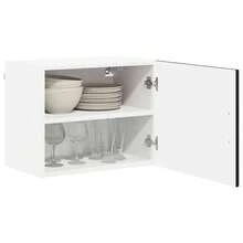 vidaXL Armoire de cuisine Noir 50 x 31 x 40 cm Bois d'ingénierie - Schwarz - Übersicht 3