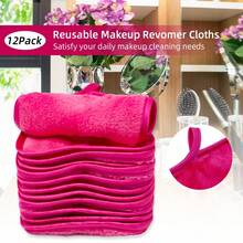 Facial Cleansing Towel, 13cm*13cm Facial Cleansing Towel, Super Soft Makeup Remover Dry Towel, Thick Cleansing Towel Suitable For Sensitive Skin, Soft And Absorbent, Cleansing And Removing Makeup. - Multicolor - View 9