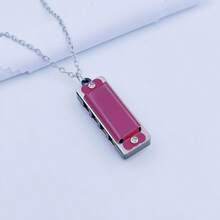 4-Hole Mini Necklace Harmonica, 8-Note Wearable Instrument, Adult Fashion Music Accessory - Multicolor - View 15