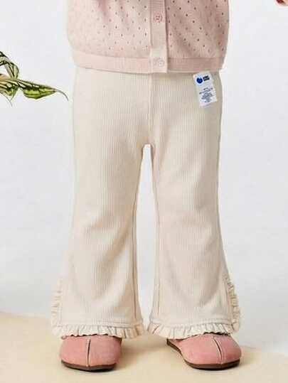 mini bala Girls' Elastic Leggings, Soft, Sweet And Comfortable, Flared Leg Style, Spring 2026 Collection