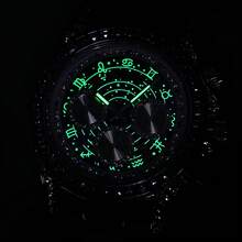 Rhinestone Constellation Watch, Fashionable Starry Dial Multifunctional Quartz Watch, Luxury Steel Band Unisex Wristwatch - one-size - View 8