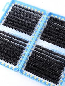 CMAYOME 640/592/576 Pieces D Fluffy Eyelash Set, Thickening Eyelash Extension Set, 3D Independent Eyelash Set, Artificial Sable Eyelash Set. Eyelash Curling Diameter: 10MM/11MM/12MM/13MM/14MM/15MM/16MM. Eyelash Extension Drama Eyelash Extension Set, Includes Lower Eyelashes. - Baby Blue - View 9