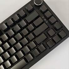 现货黑色侧刻半透明键帽，133键全套，原装高键帽PBT材质，可定制DIY键帽 - 只有鍵帽 - 查看 4