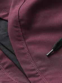 Quần lót 2 trong 1 cỡ lớn dành cho nữ, màu trơn, cạp chun, thích hợp mặc khi chạy bộ, chơi thể thao, tập yoga, thể dục, mùa hè. - Màu Đỏ Sâu - Xem 6