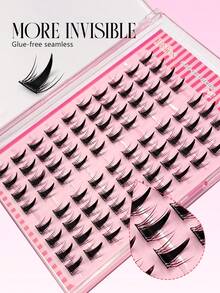 Asiteo 80pcs C-Curl Lash Extension Clusters, Bulu Mata Palsu Gaya Kartun DIY, Bulu Mata Palsu Campuran Panjang Alami, Ekstensi Bulu Mata Individual untuk Makeup - C - View 4